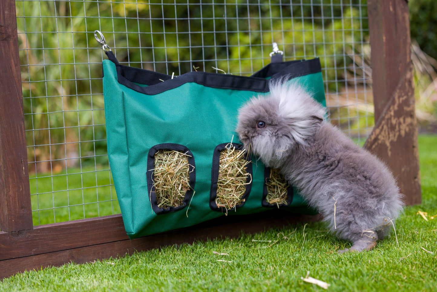 Green Hay Bag Feeder