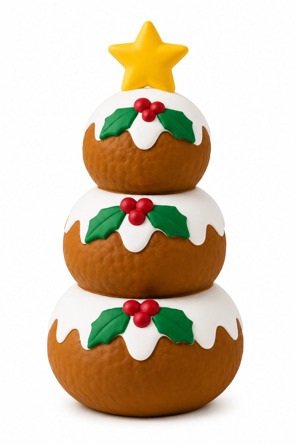 Latex Christmas Pudding Tree