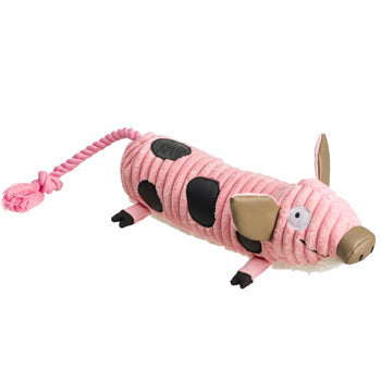 Pig Jumbo cord dog toy