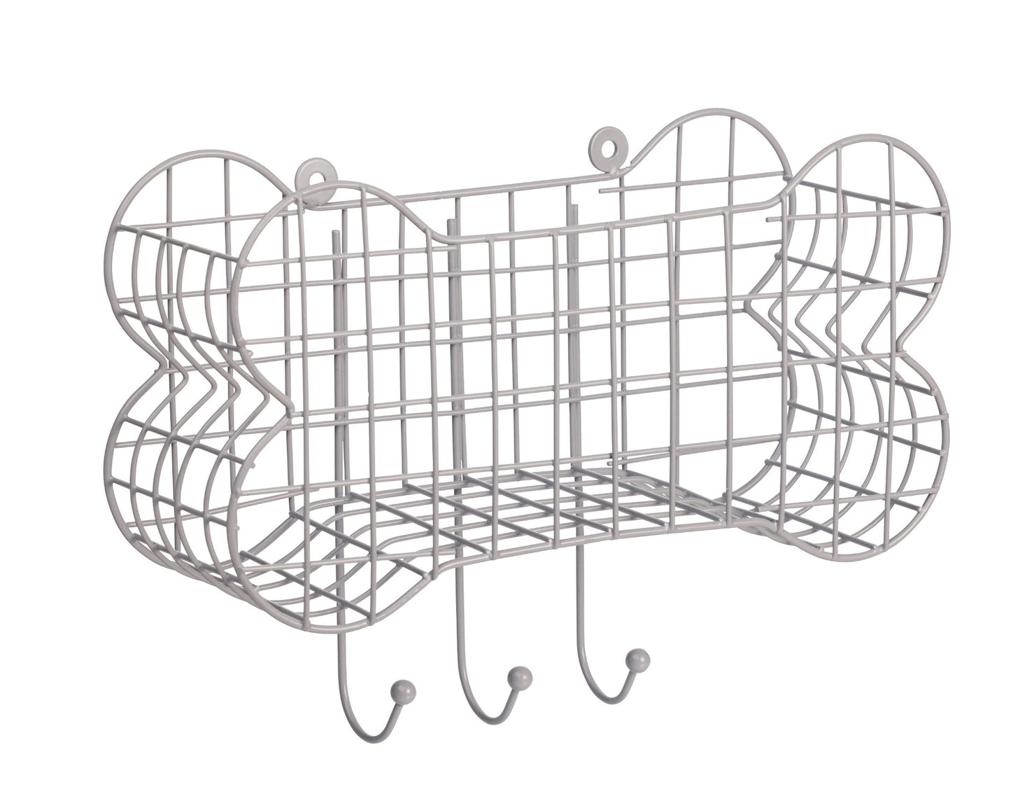 Dog Bone Wire Storage Shelf - Grey