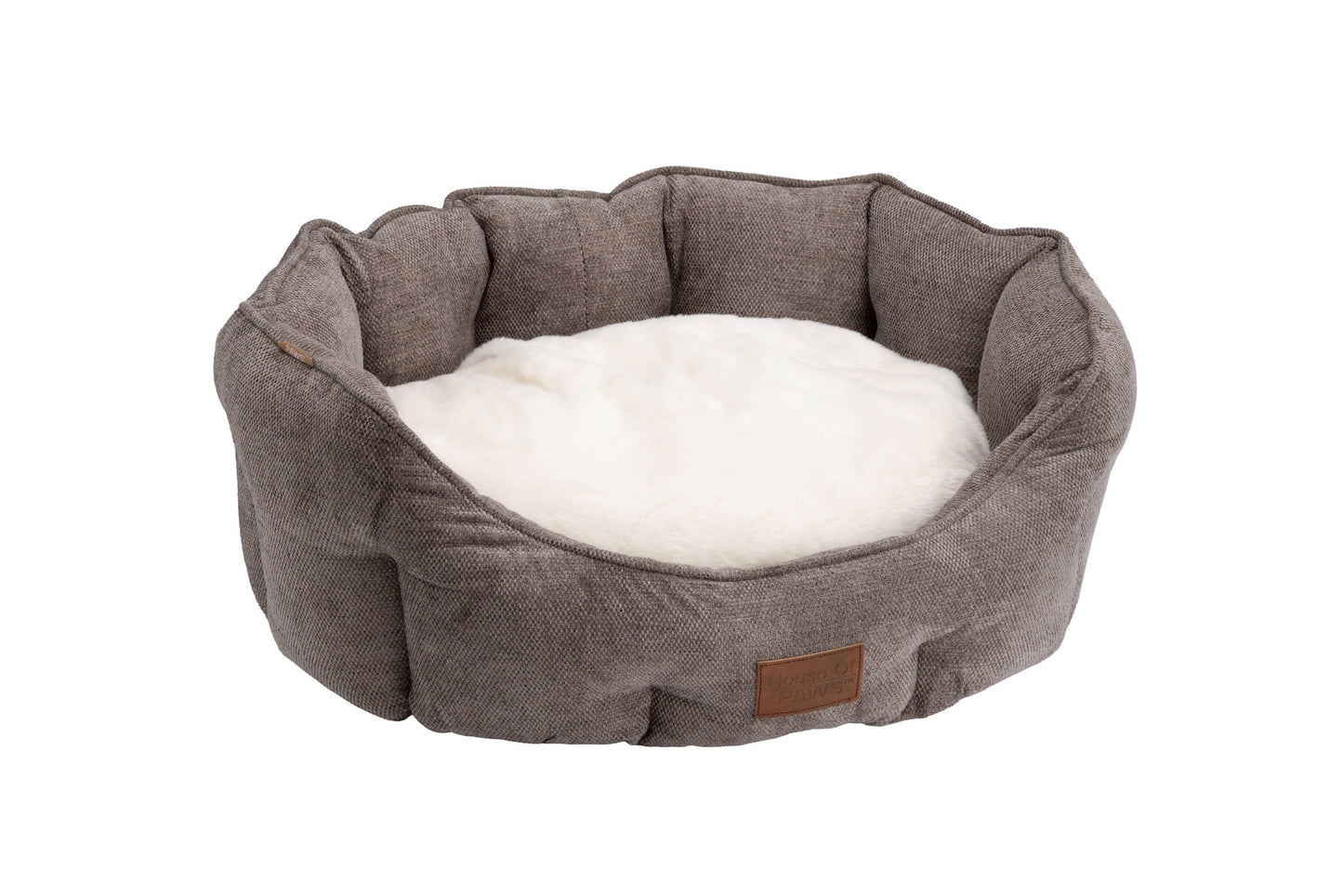 Mocha Chenille Oval Nesting Bed