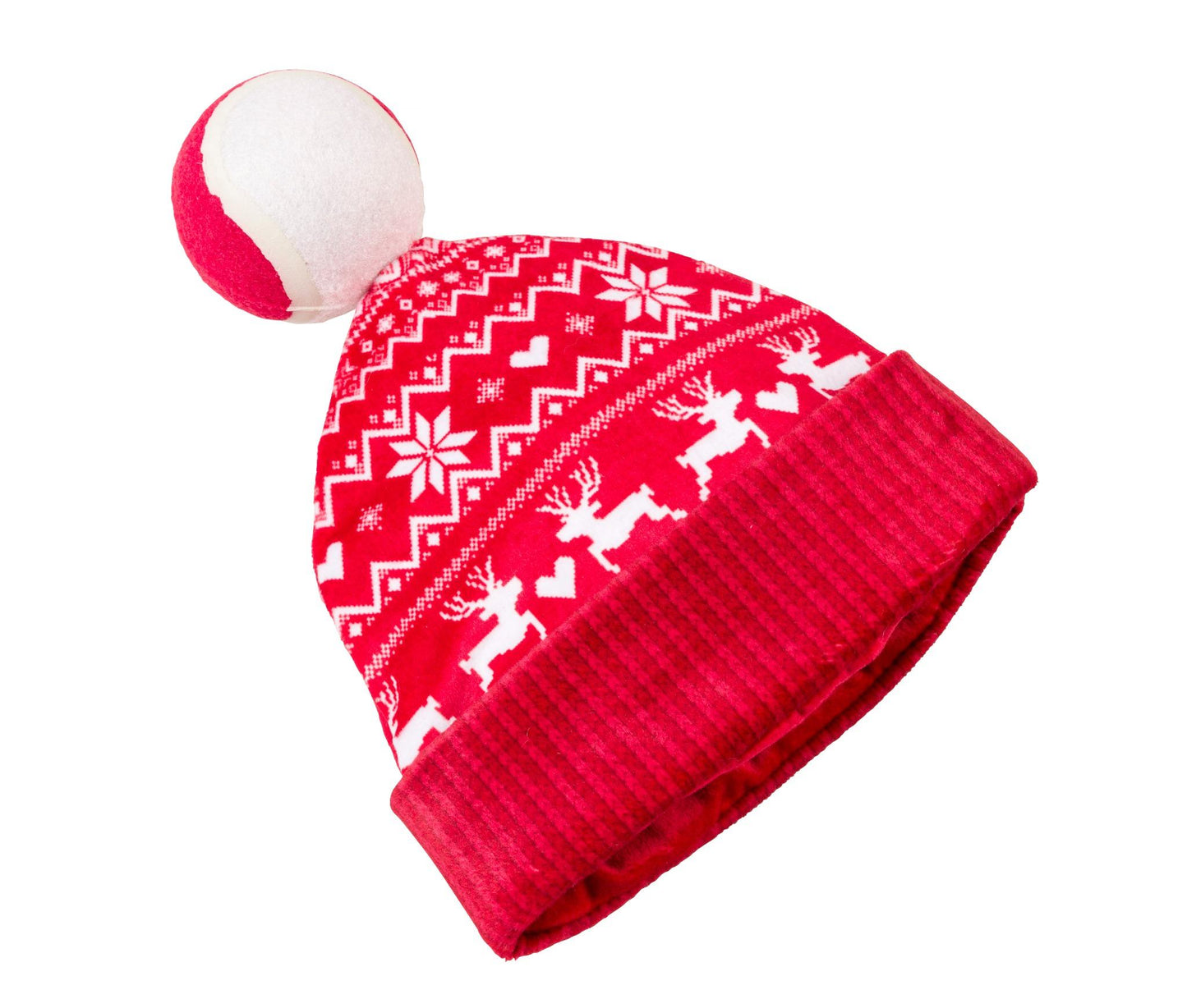 Christmas Bobble Hat Dog Toy