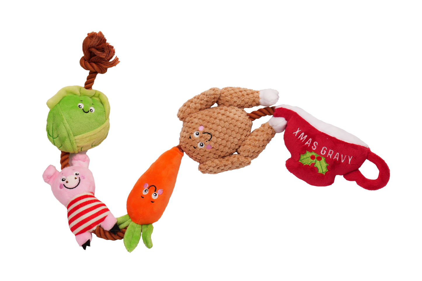 Christmas Dinner Rope Dog Toy
