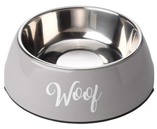 Nuevo cuenco para perros Woof Grey