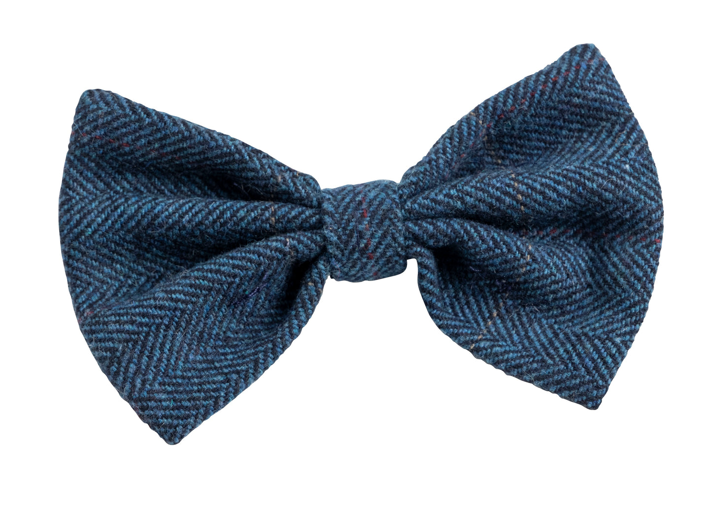 Navy Tweed Bow Tie