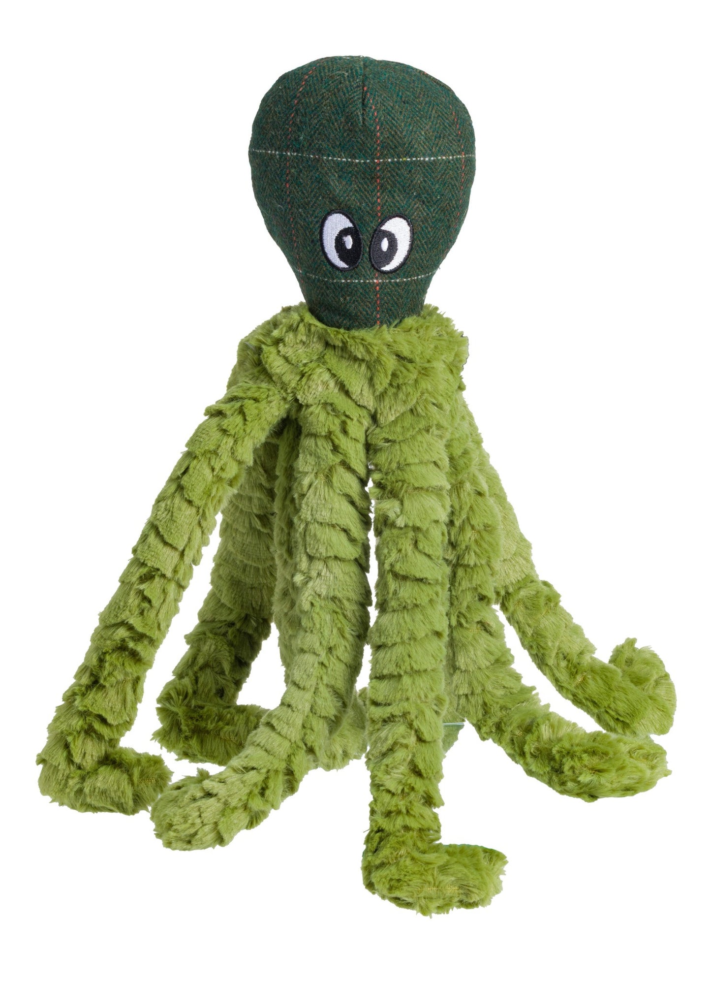 Green Tweed Octopus Dog Toy