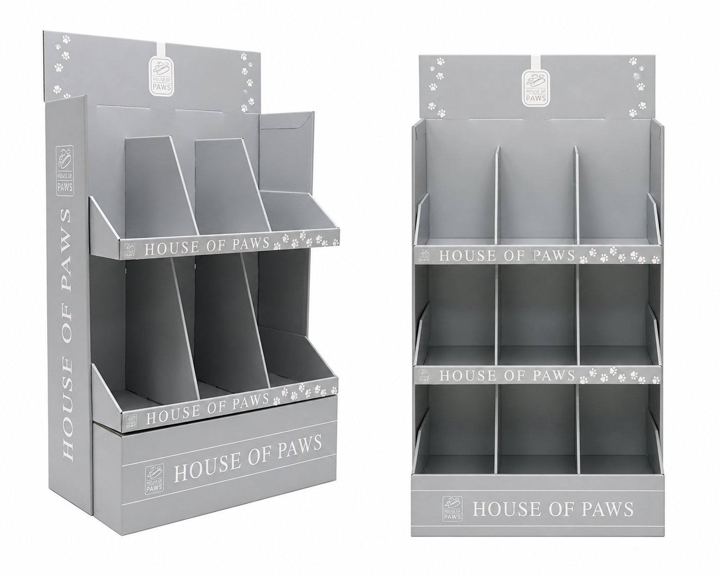 House of Paws FSDU – Floor Standing Display Unit (Empty)