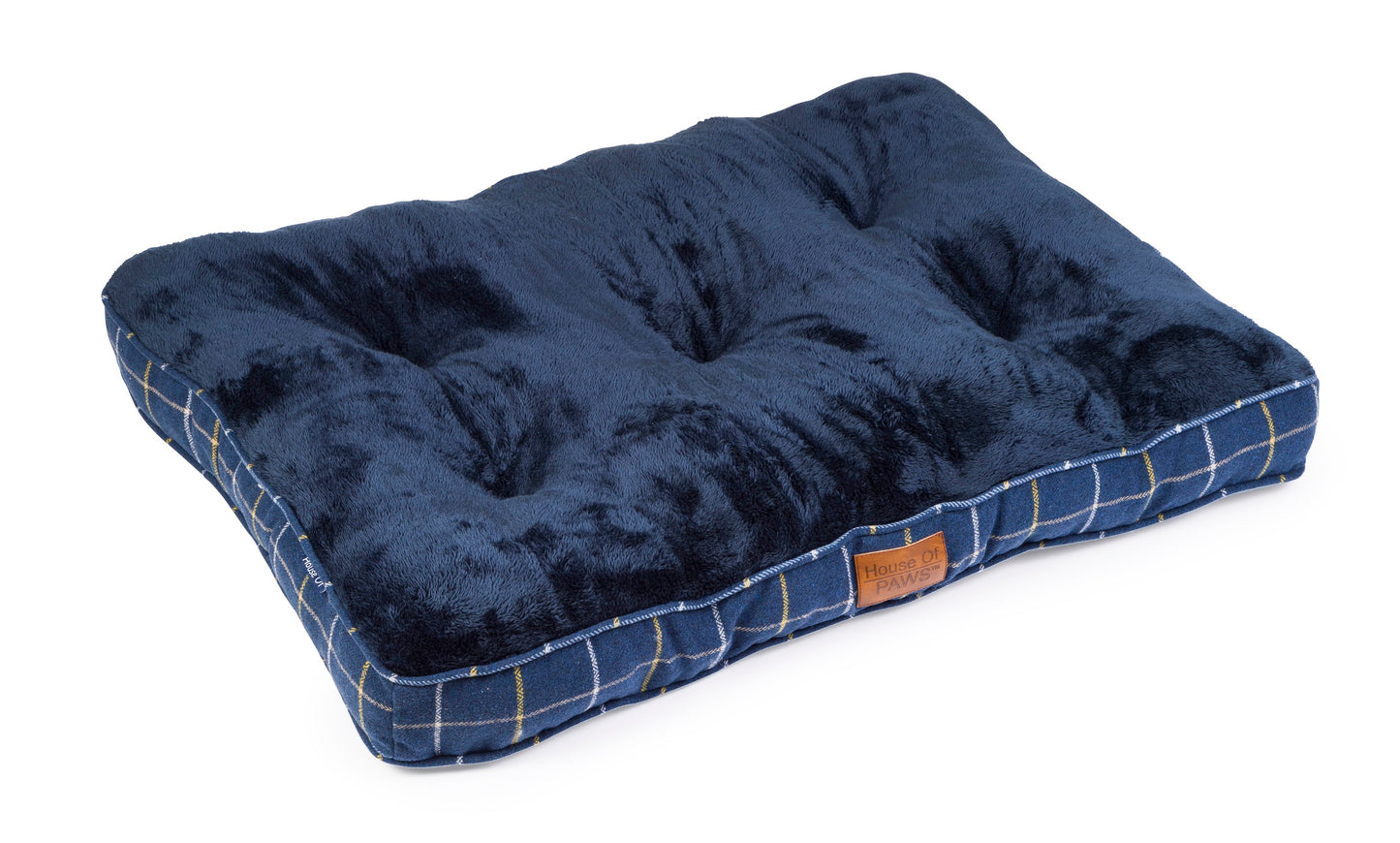 Navy Check Tweed Boxed Duvet