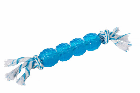 Blue Rubber and Rope Toy