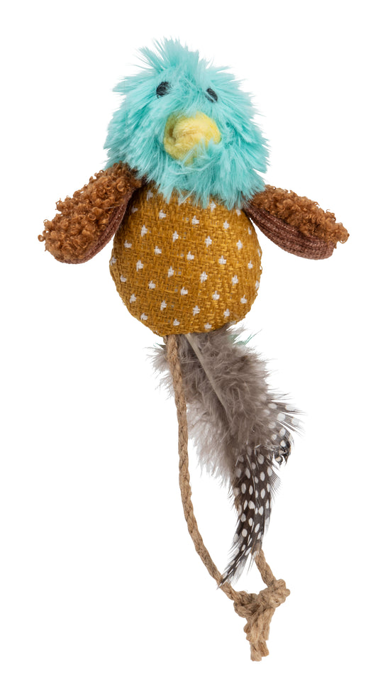 Green Bird Feather Cat Toy