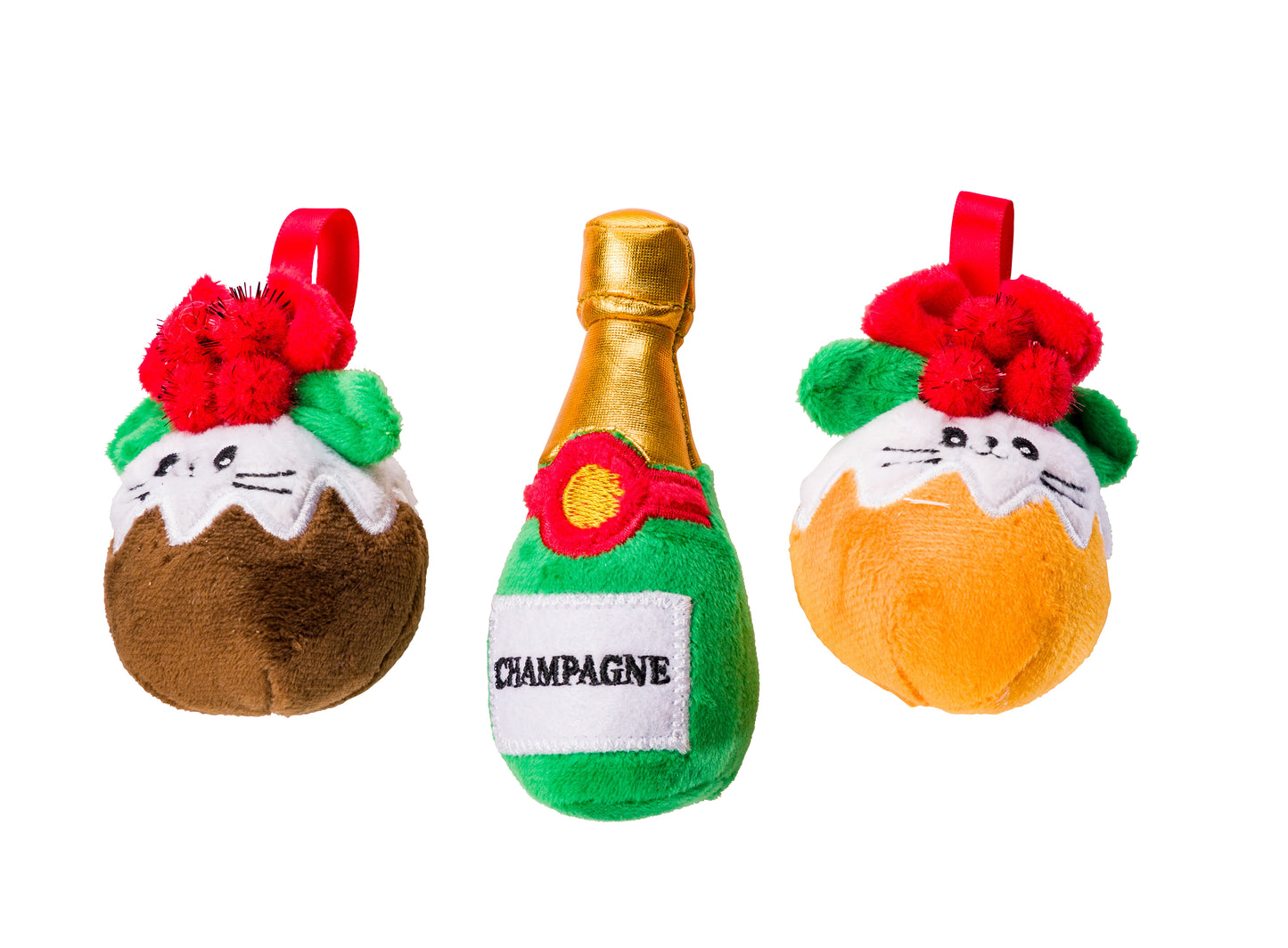 Christmas Cake & Fizz 3 Pack Cat Toys