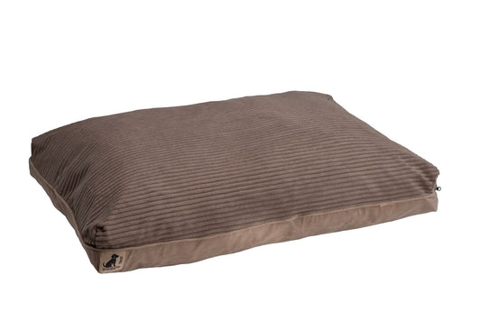 Mocha Cushion Bed with Memory Foam