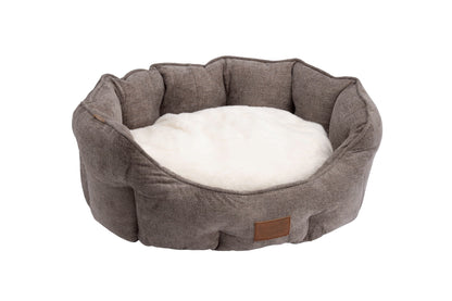 Mocha Chenille Oval Nesting Bed