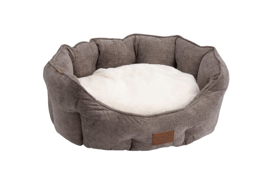 Mocha Chenille Oval Nesting Bed