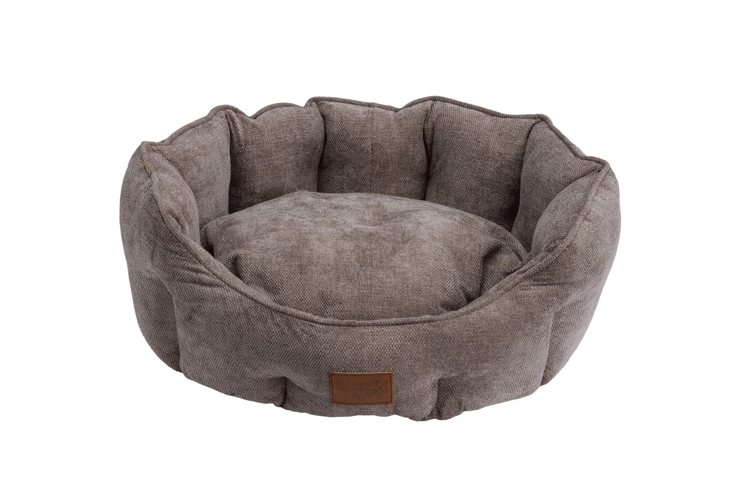 Mocha Chenille Oval Nesting Bed