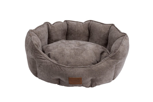 Mocha Chenille Oval Nesting Bed
