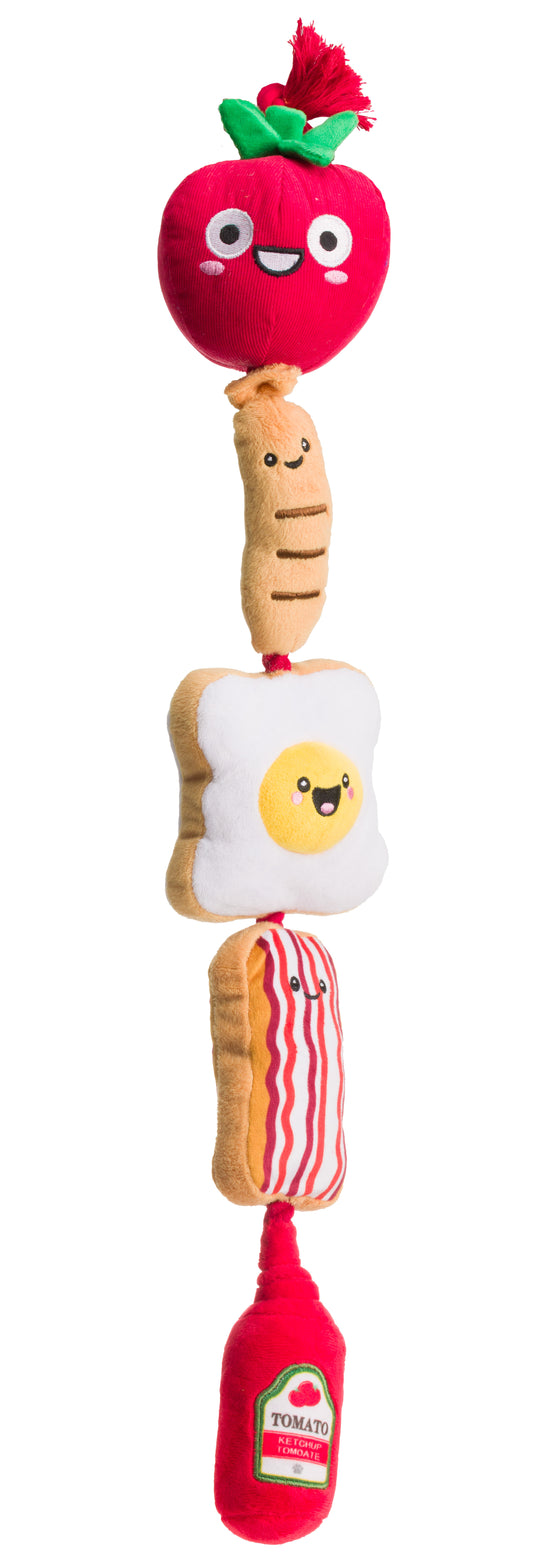 Fried Breakfast Rope Dog Toy