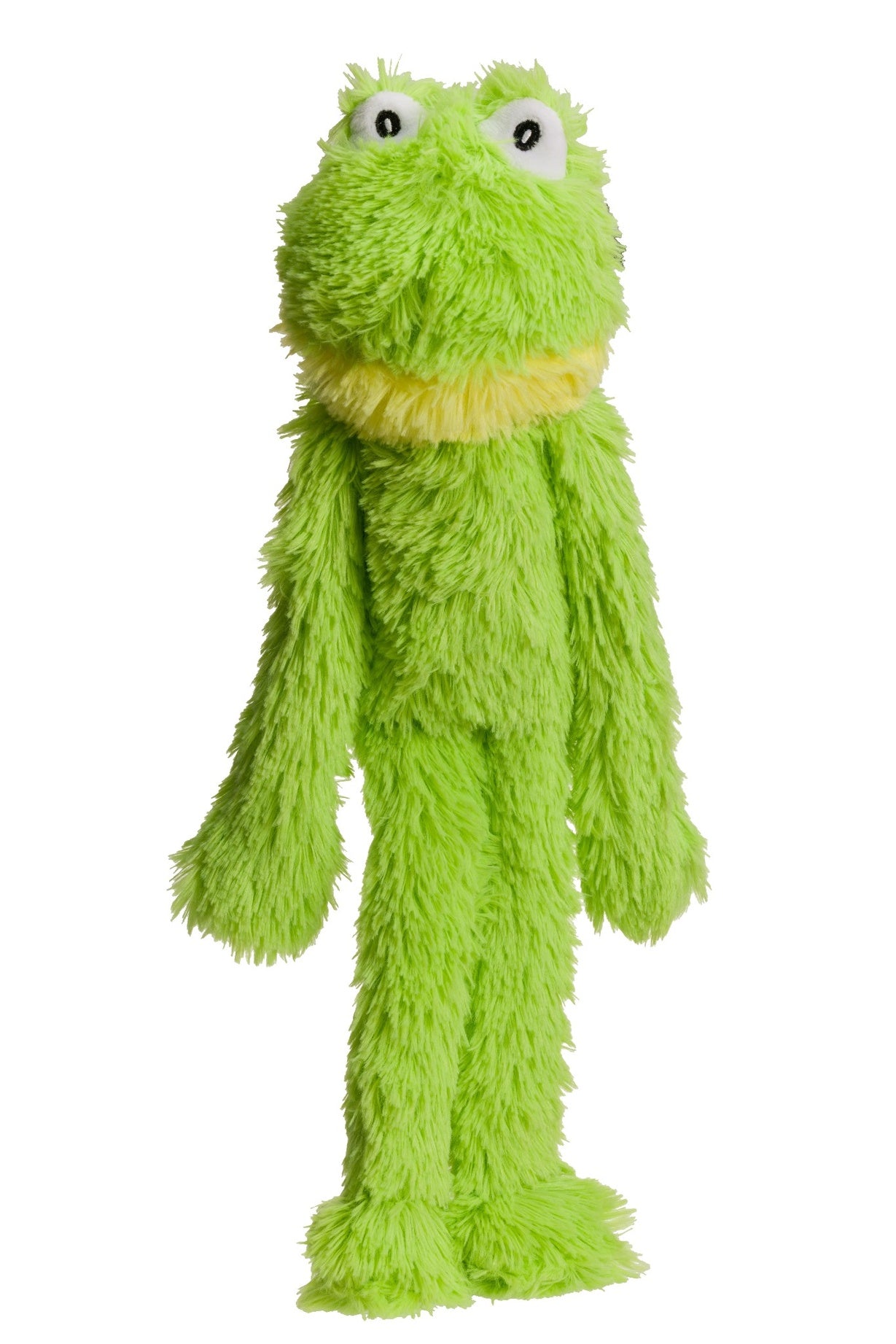 Long Furry Frog Dog Toy