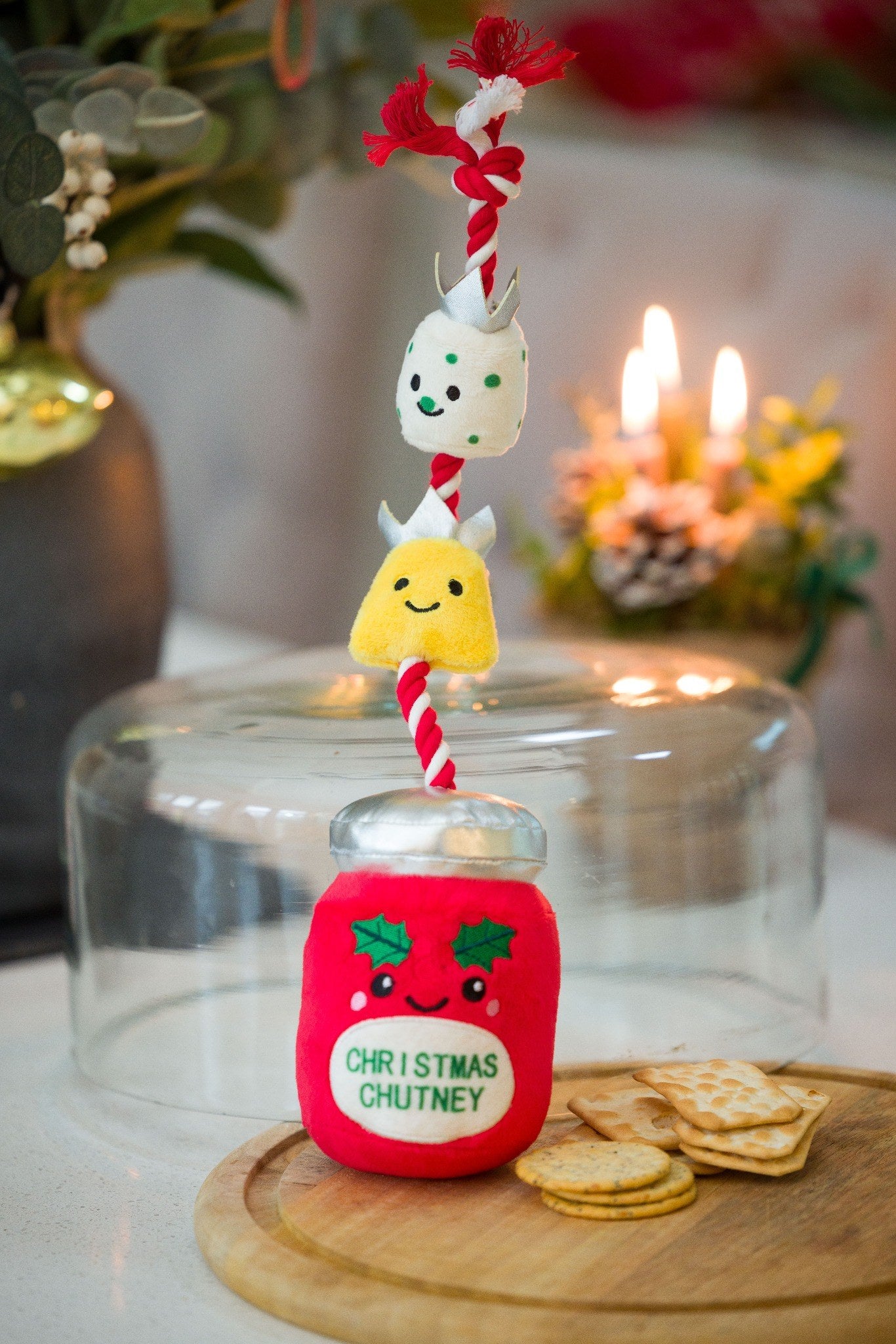 Christmas Chutney and Cheese Rope Toy