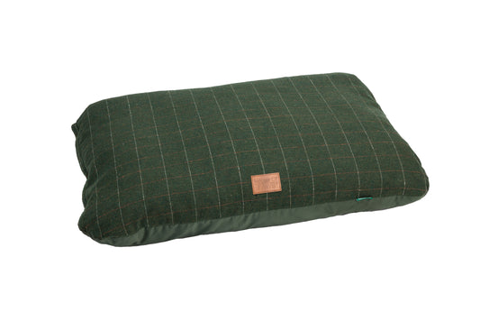 Green Tweed Cushion Bed