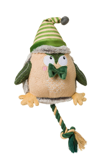 Winter Forest Owl Dog Toy