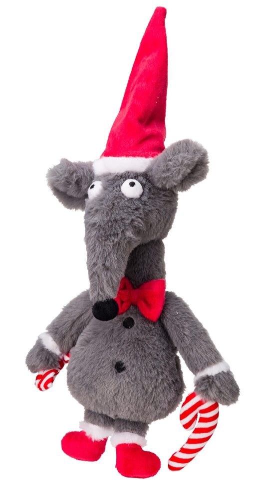 Christmas Grey Rat Dog Toy