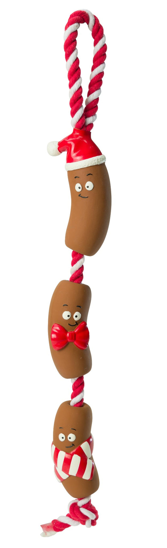 Latex Christmas Sausages Dog Toy