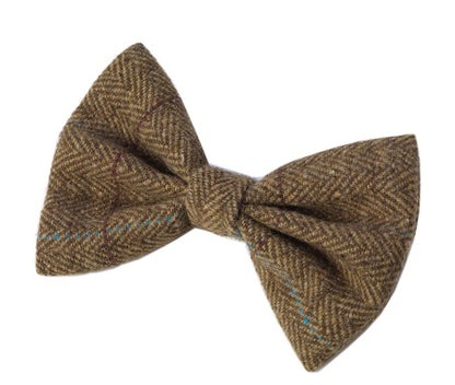 Brown Tweed Bow Tie