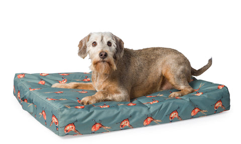 Pheasant Mattress Dog Bed Green