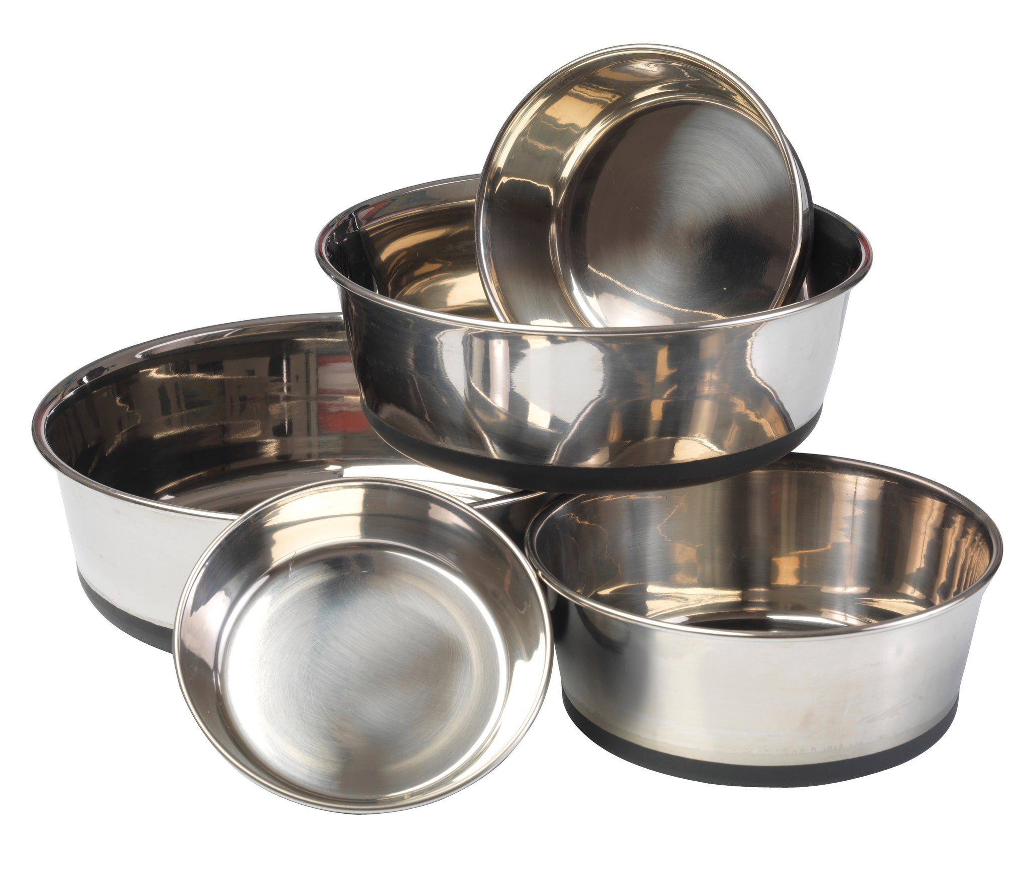 Stainless Steel Dog Bowl With Silicon Base