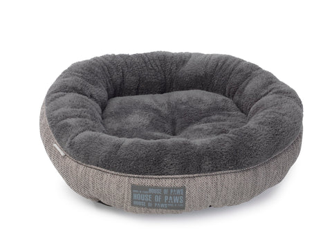 Grey Hessian Cat Bed