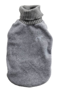 Fleece and Knit Jumper Grey