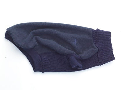 Fleece and Knit Jumper Navy