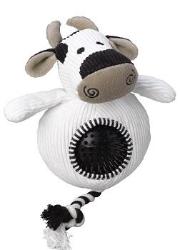 Cow Cord Toy With Spiky Ball