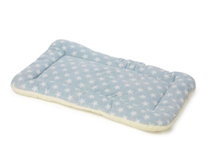 Fleece Star Crate Mat 2 pack Blue