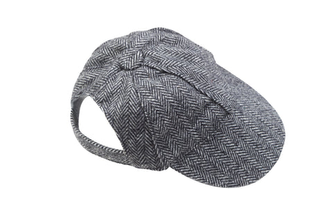 Grey Tweed Hat