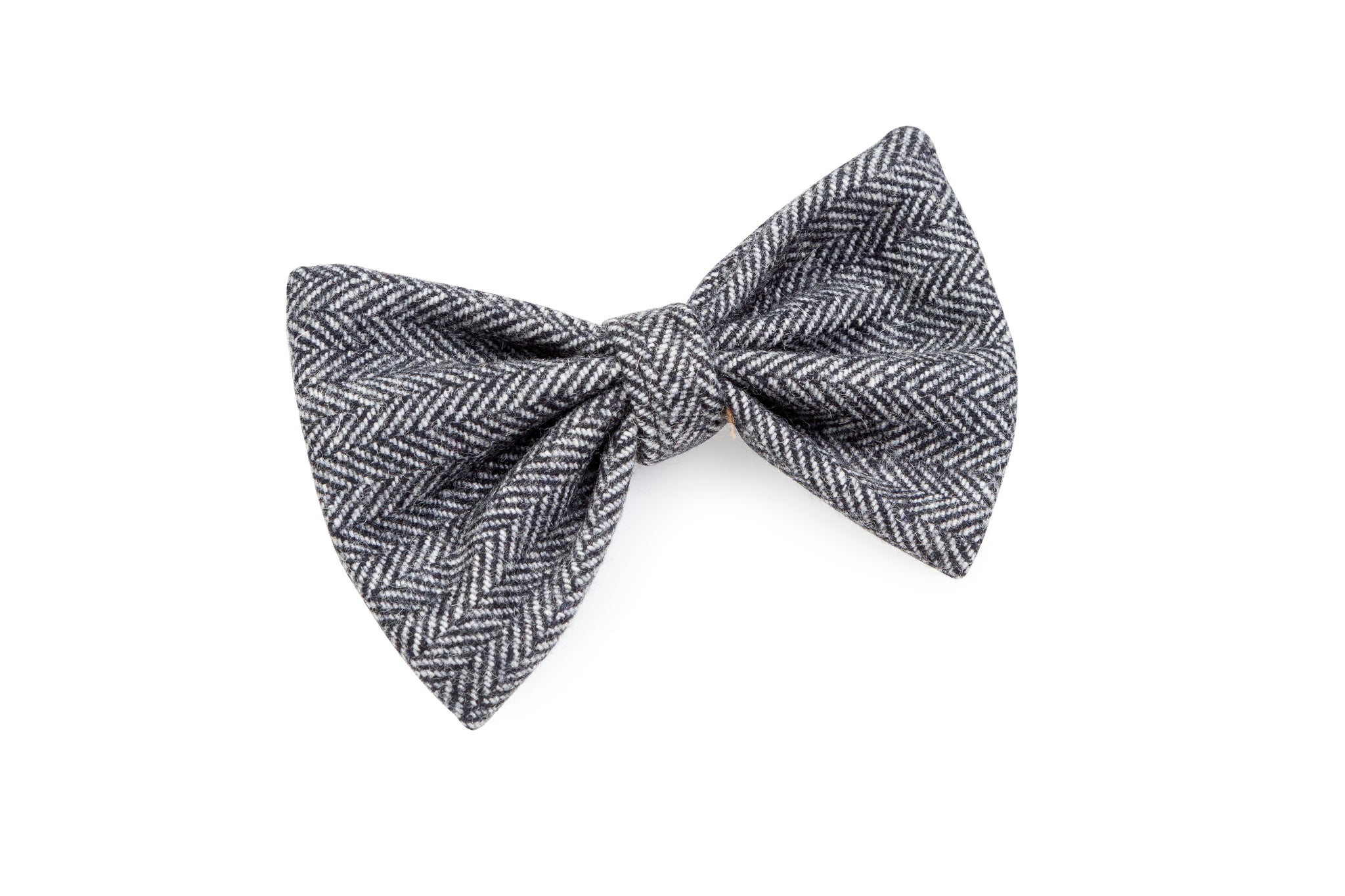 Grey Tweed Bow Tie