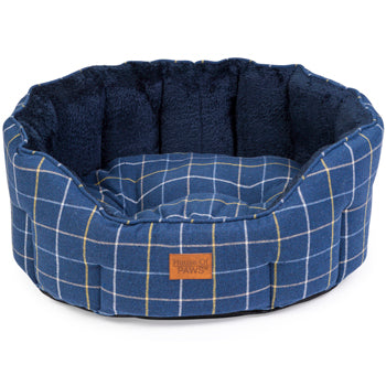 Navy tweed Oval